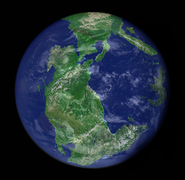 a view of the supercontinent of pangea breaking up