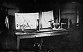 Image 4A rare 1884 photo showing the experimental recording of voice patterns by a photographic process at the Alexander Graham Bell Laboratory in Washington, D.C. Many of their experimental designs panned out in failure. (from Invention)
