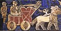 Image 3The wheel, invented sometime before the 4th millennium BC, is one of the most ubiquitous and important technologies. This detail of the "Standard of Ur", c. 2500 BCE., displays a Sumerian chariot. (from History of technology)