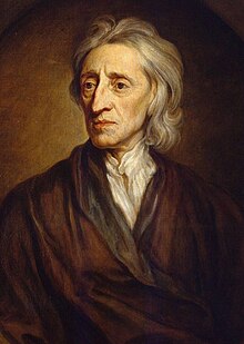 Oil painting of John Locke
