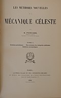 Title page to volume I of Les Méthodes Nouvelles de la Mécanique Céleste (1892)
