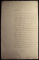 Handwritten letter by Descartes, December 1638